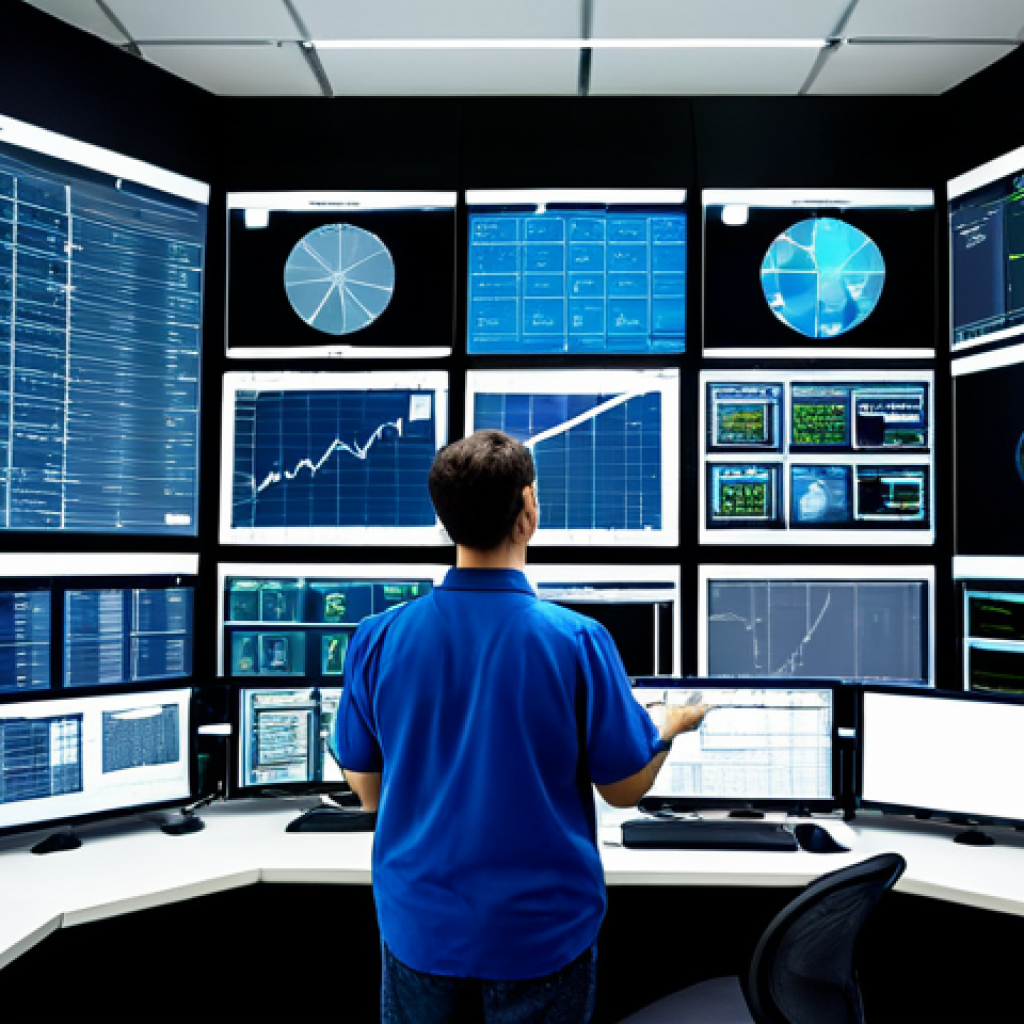 **

"Modern smart grid control center, technicians monitoring data on large screens, network security overlay, professional setting, safe for work, appropriate content, fully clothed, professional, modest, family-friendly, perfect anatomy, correct proportions, natural pose, well-formed hands, proper finger count, natural body proportions."

**