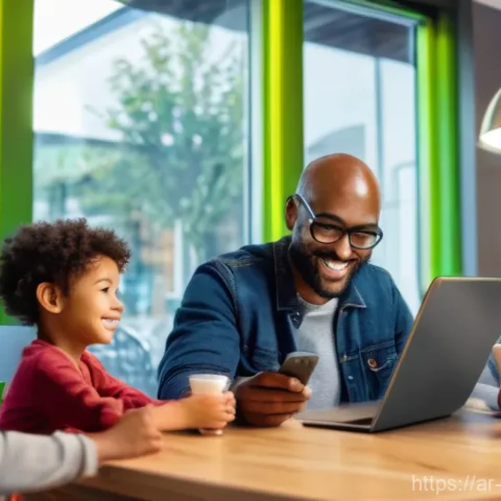 디지털 변환과 보안 리스크 - **Prompt 1: "The Dawn of Digital Convenience"**
    A vibrant, inviting scene depicting diverse indi...