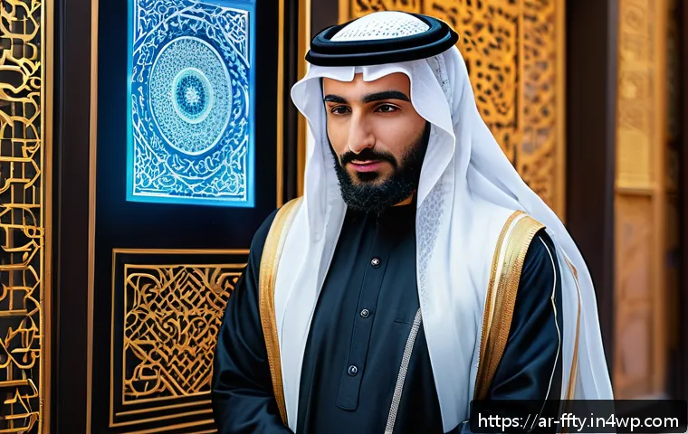 스마트폰 보안의 미래 - A modern smartphone interface displaying advanced AI-powered facial recognition and behavioral authe...